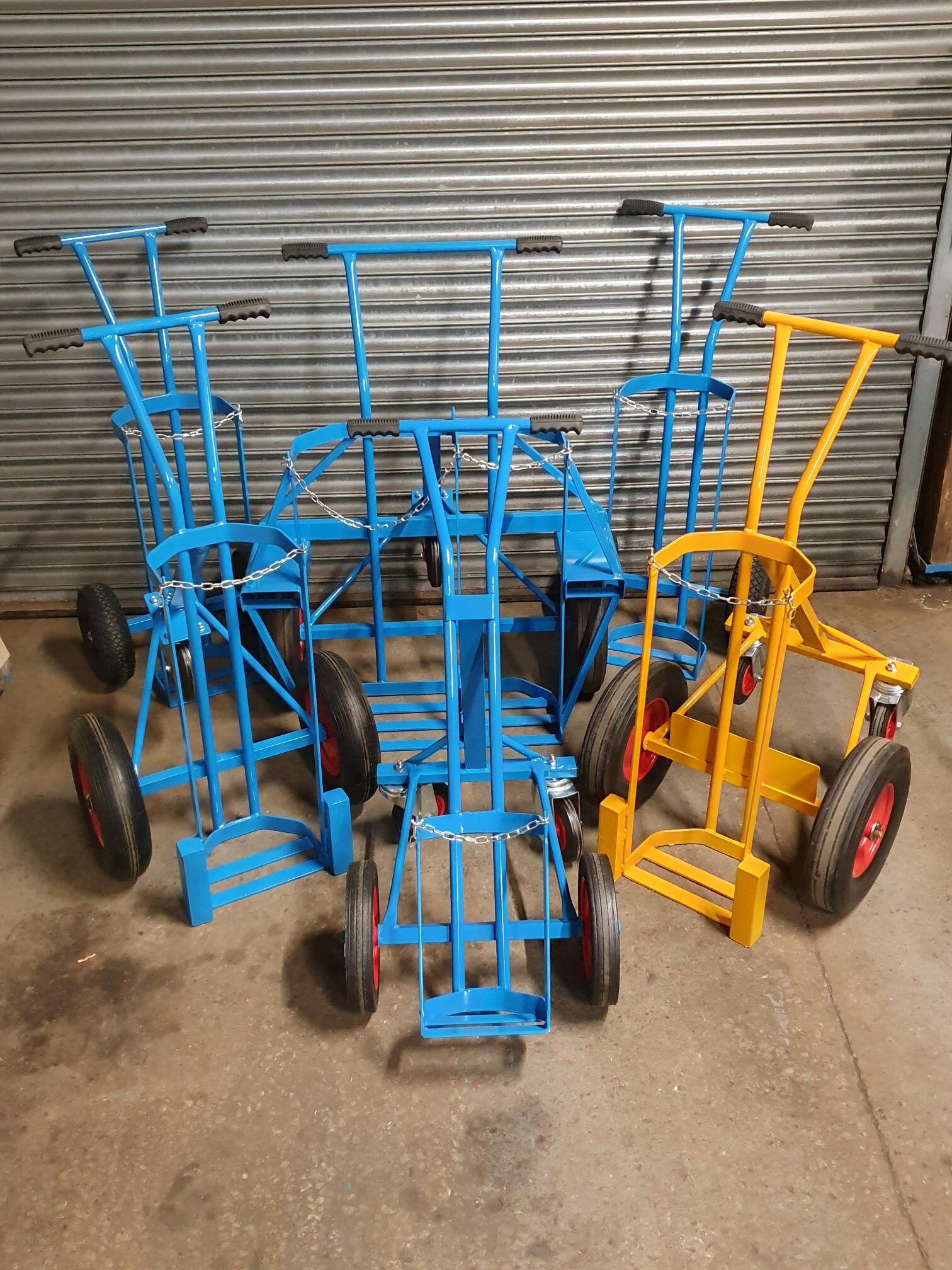 Cylinder trolleys and lots of them!